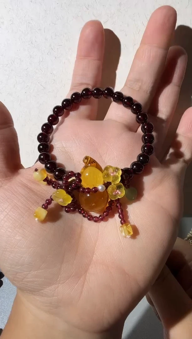 手链琥珀未镶嵌琥珀葫芦手链多样性发货