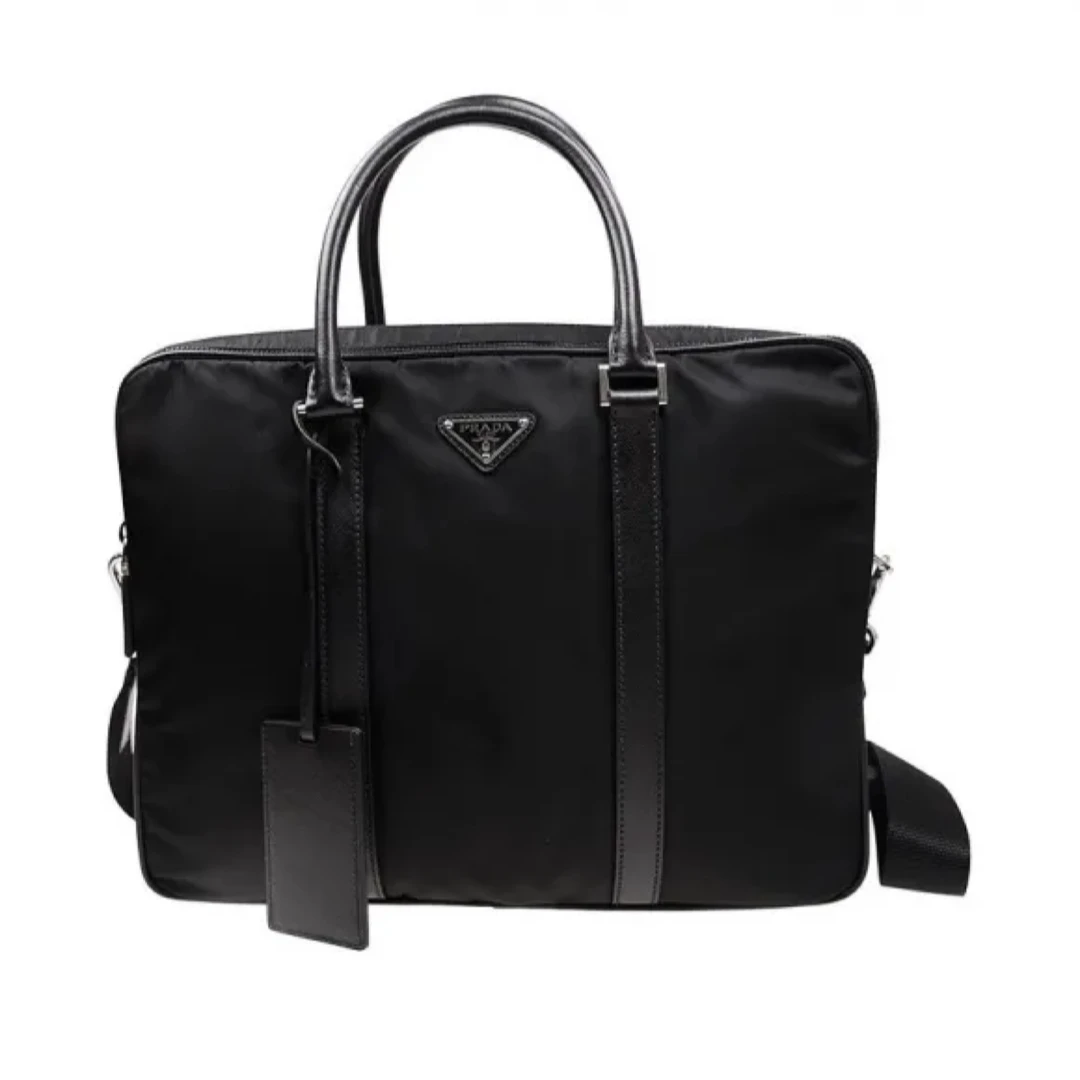 99新 Prada/普拉达 Prada 2VE002-064-F0002 尼龙公文包