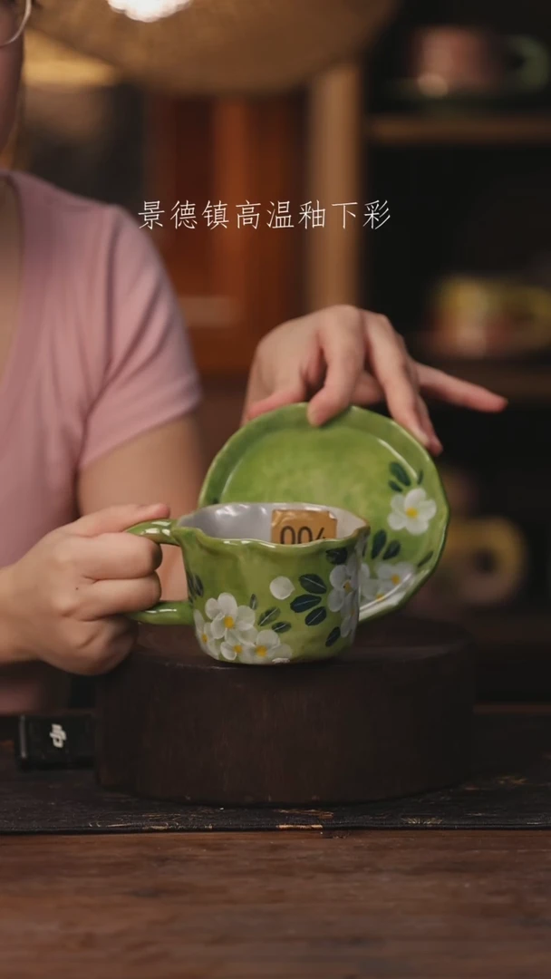 陶瓷景德镇高温釉下手绘陶瓷004