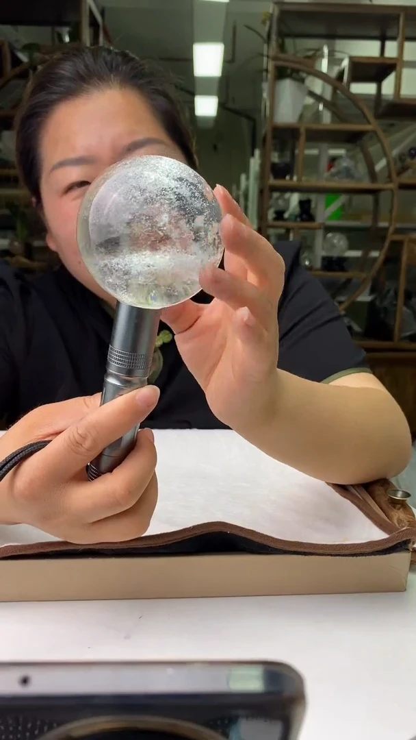 球未镶嵌水晶白水晶球D748