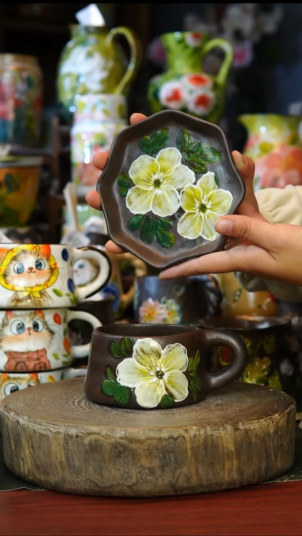 陶瓷141景德镇手工手绘釉下彩