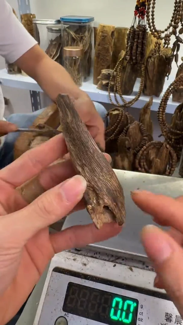 沉香碎屑沉香陆河品种天然虫漏6克