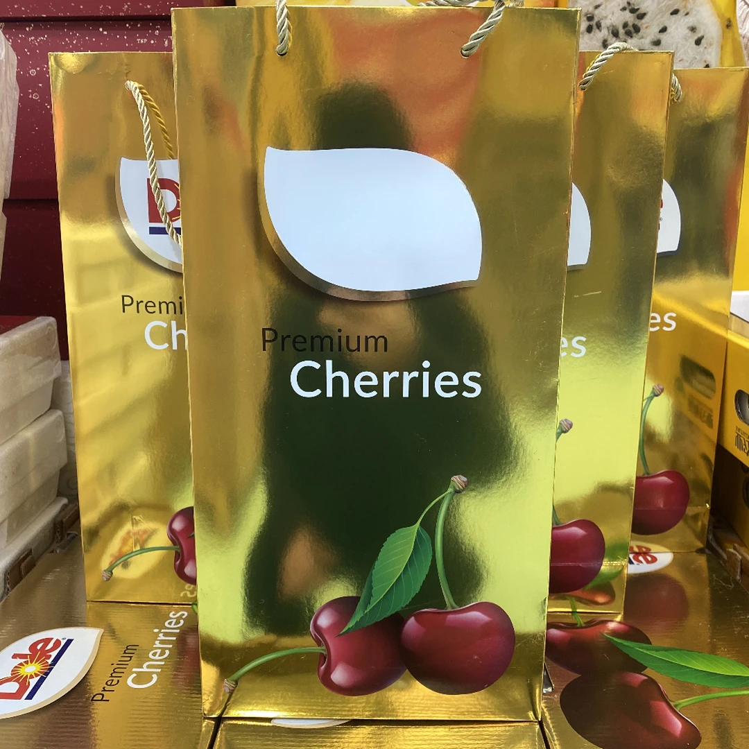 【2JD金Du乐】小金条拉宾斯智利海运车厘子净重四斤装 内附果径卡