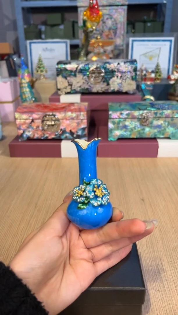 【闪购商品】杯259蓝色小花瓶