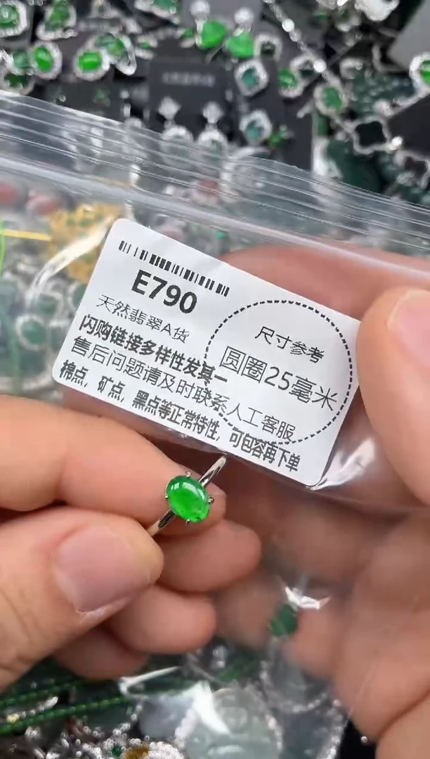 颈饰未镶嵌翡翠E790戒指