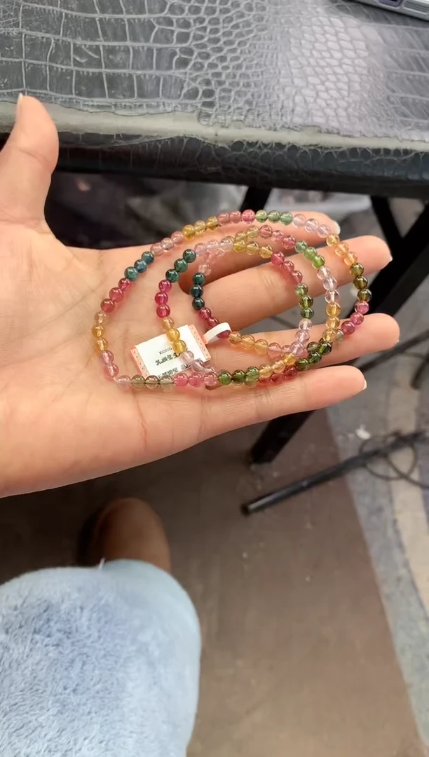 未镶嵌手串碧玺多样性发一条