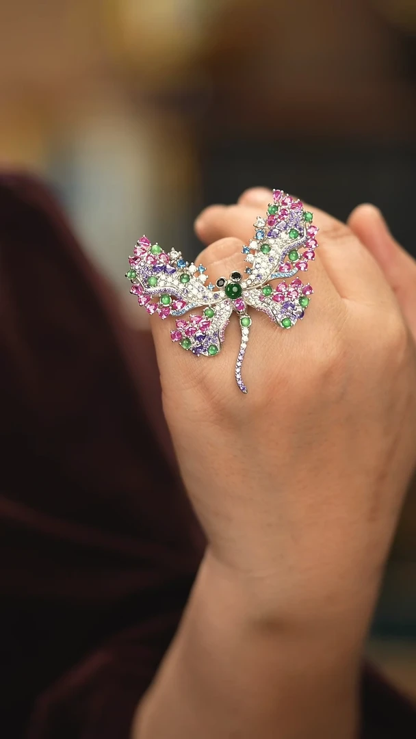 【闪购商品】翡翠戒指银S925镶嵌新款