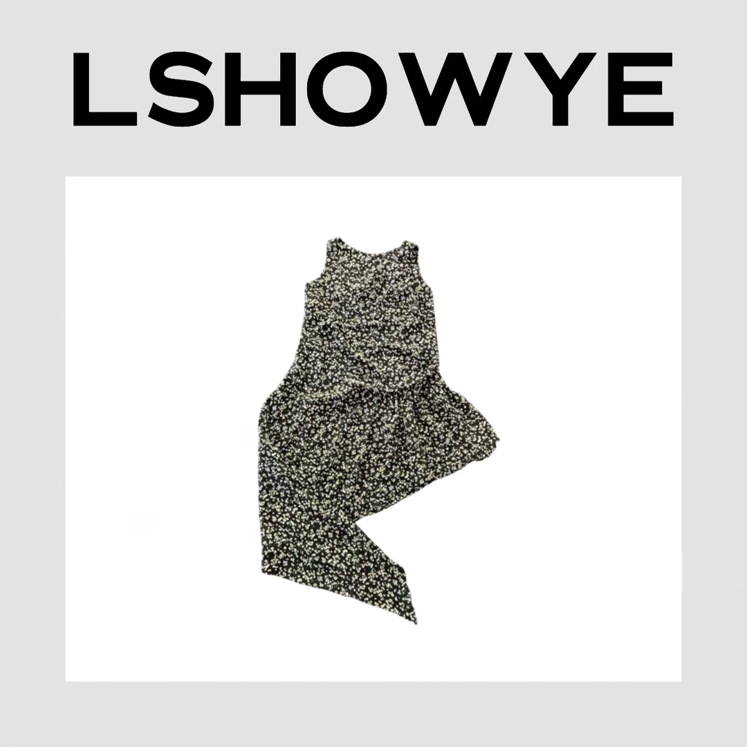 LSHOWYE｜满花不规则裙摆连衣裙 258059XG