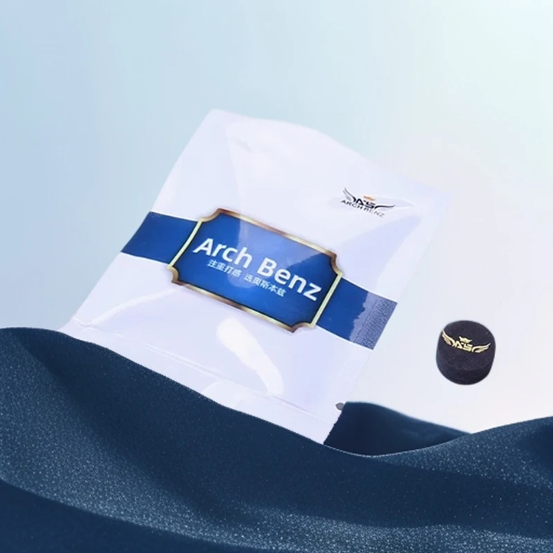 奥斯本兹皮头大头中式黑八台球球杆皮头多层职业直播枪头桌球杆头