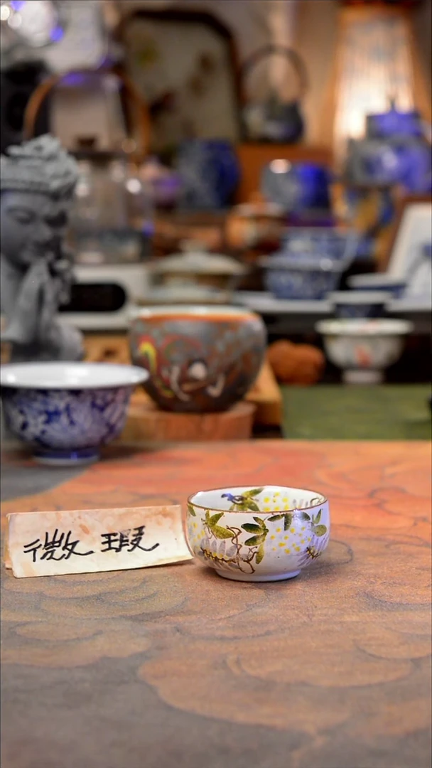 摆件紫藤花手工手绘手工手绘