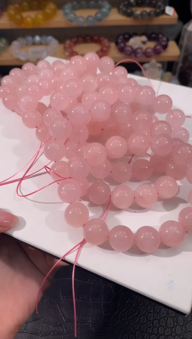 水晶手链未镶嵌A854多样性发一 粉水 14