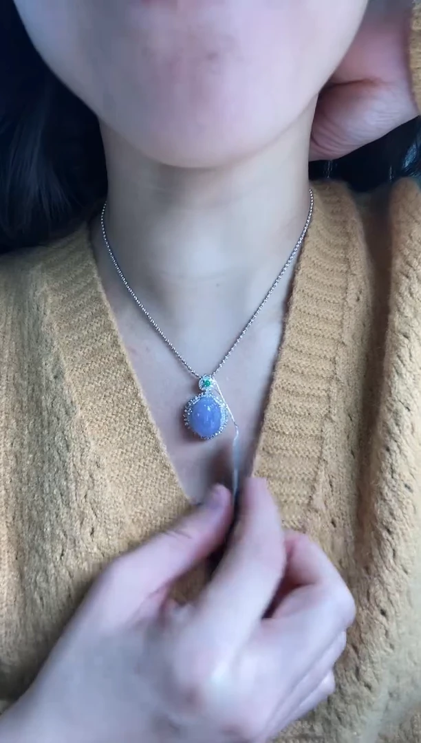 【闪购商品】翡翠吊坠(不含链)18K金镶嵌吊坠