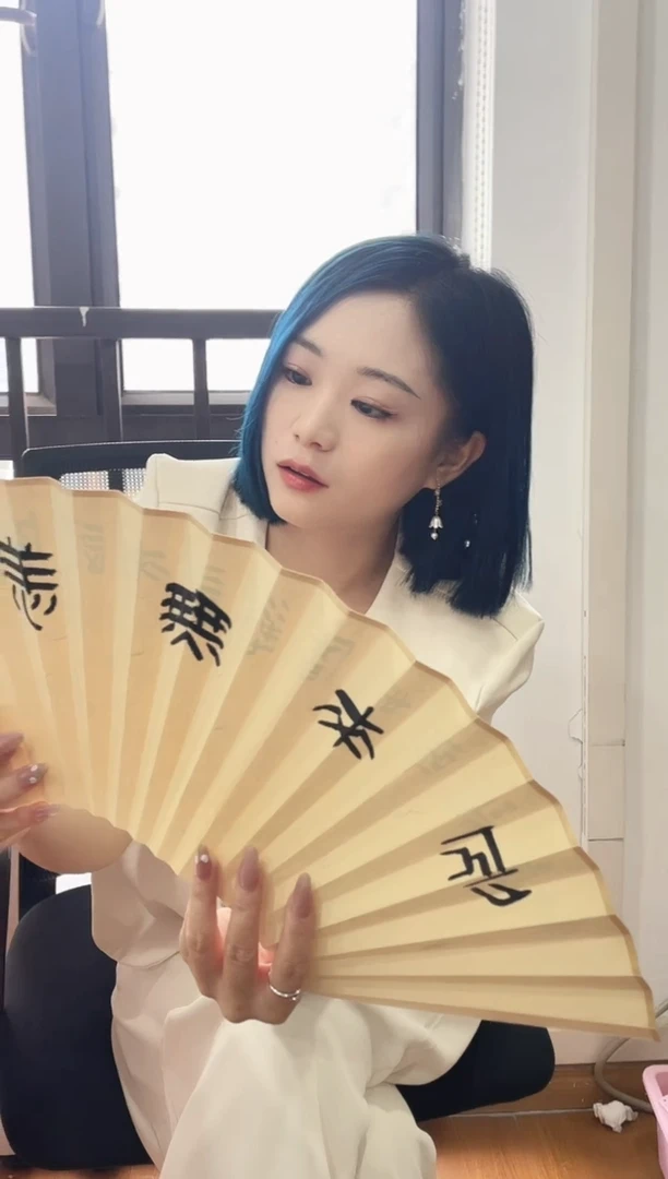 书法胡昂书法扇面一个0160584