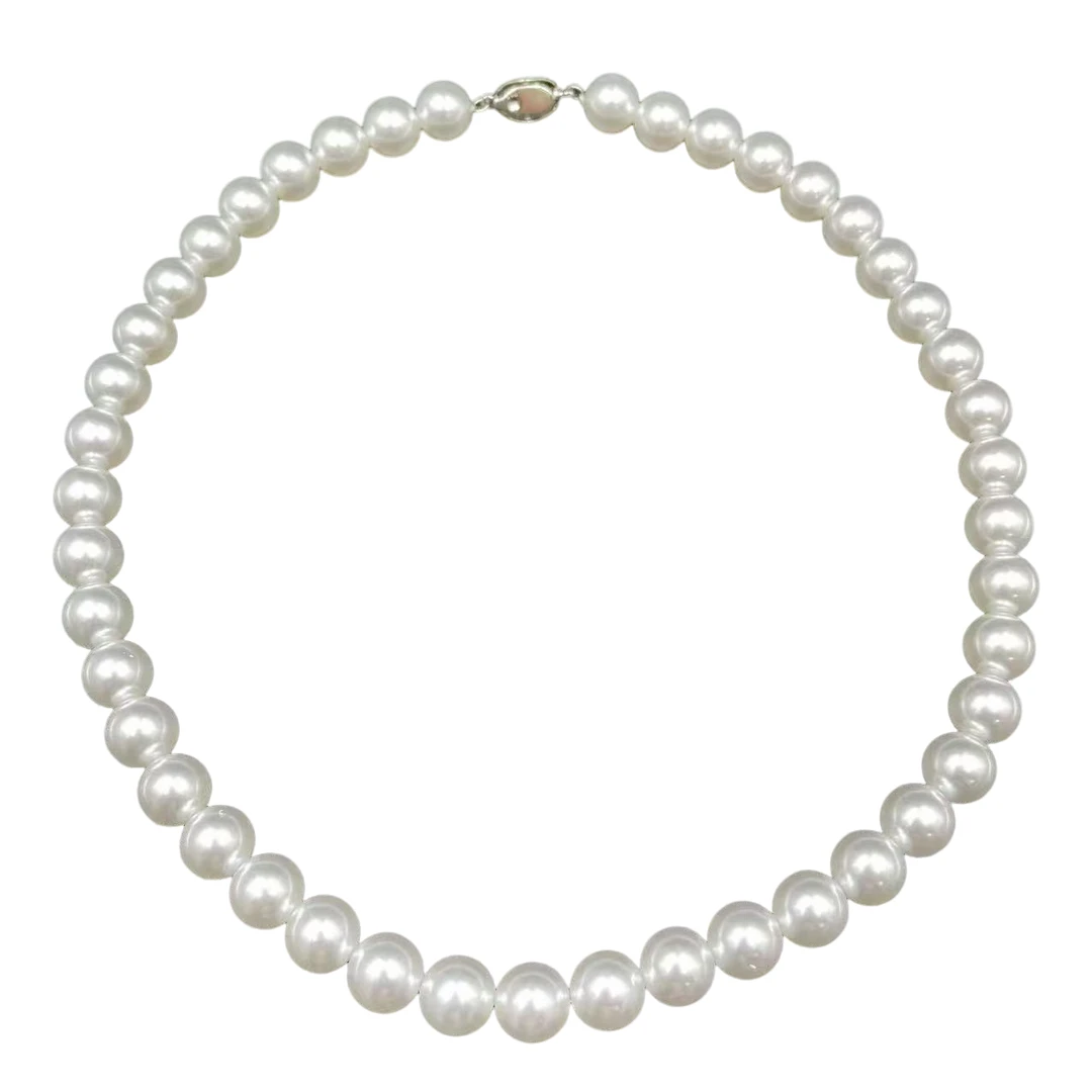 高定珠宝时尚轻奢款白贝母圆珠项链珠项链妈妈链-x468