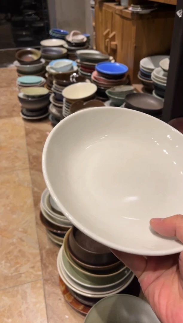 【闪购商品】瓷片921 微瑕白色菜盘1个