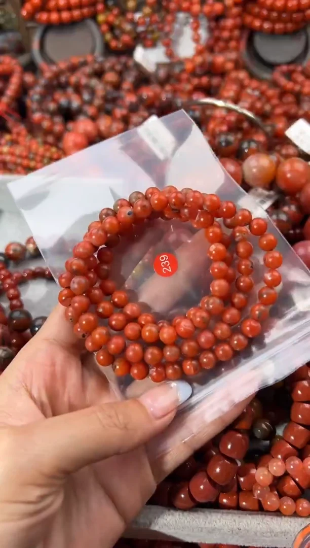 未镶嵌手串南红玛瑙7+