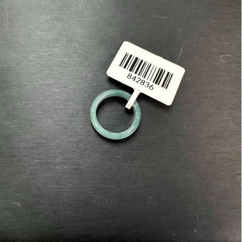 蓝水翡翠戒圈842836