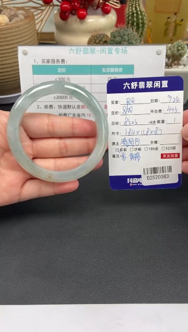 未镶嵌手镯翡翠田*D2520383