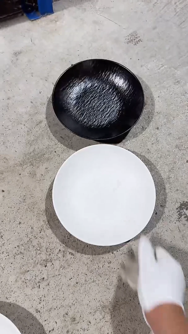 碗2个岩石纹8英寸深盘 微瑕凑满20元包邮