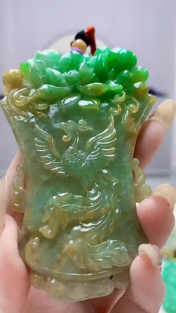未镶嵌定制翡翠5145DD-毛货挂件112