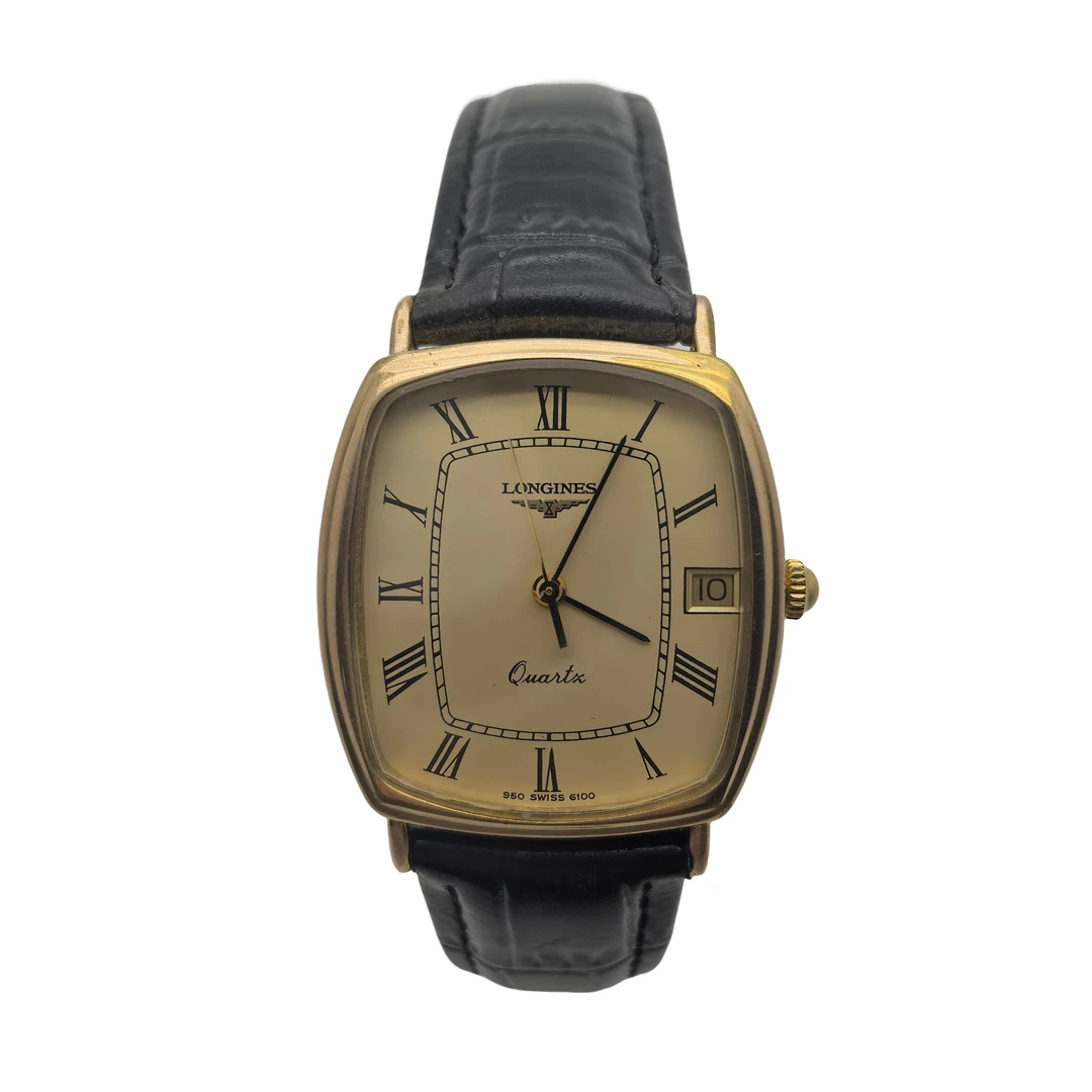95新 Longines/浪琴 70504/浪琴女士石英表/30*32方盘/表扣后配