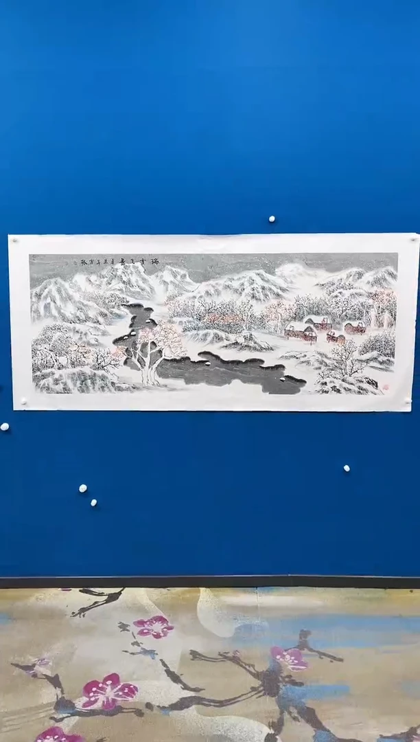 【闪购商品】国画张-六尺雪景/无框/W