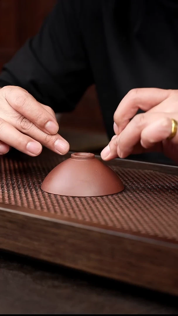 茶壶紫砂底槽清斗笠杯