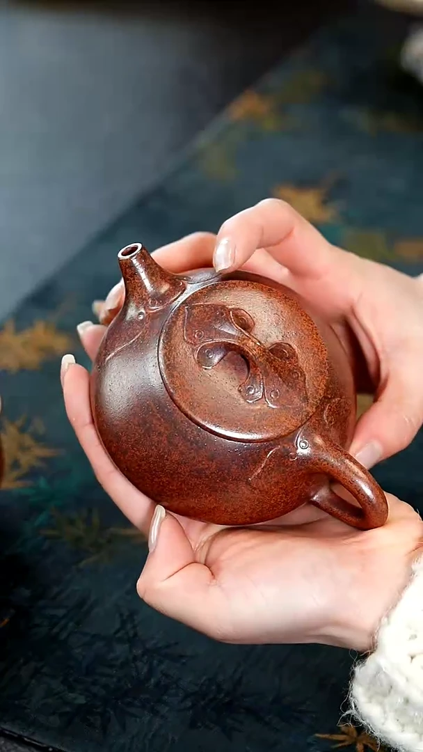 【闪购商品】紫砂茶壶22紫砂壶天星泥如意石瓢送杯子
