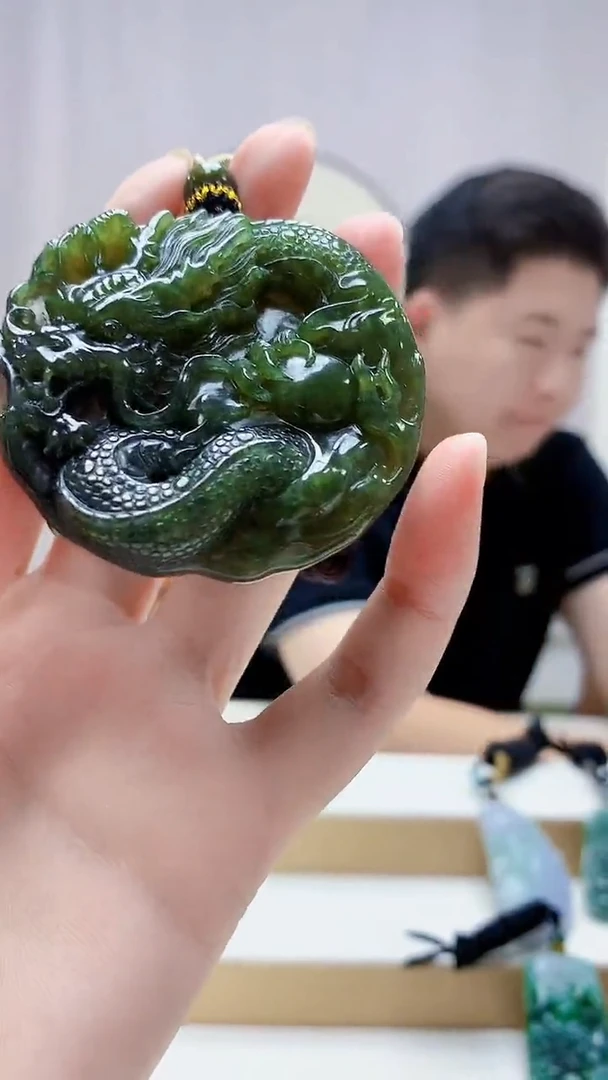 未镶嵌定制翡翠4917zm-毛货挂件47