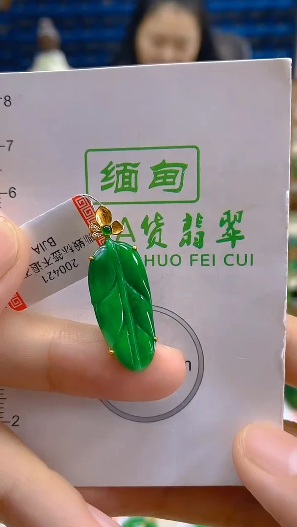 颈饰18K金镶嵌翡翠新号开播 全场乱卖