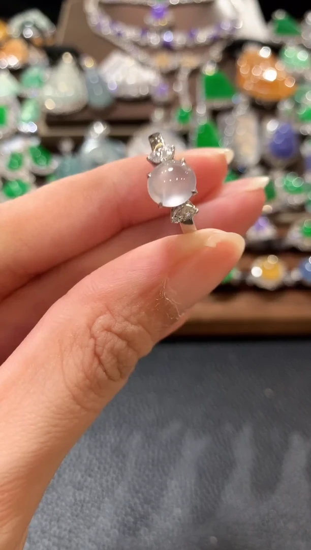 18K金镶嵌戒指翡翠m5