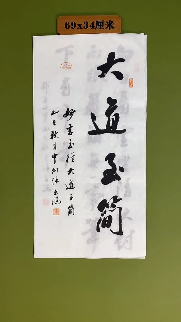 书法书法 张若鸿 尺寸69cm*34cm