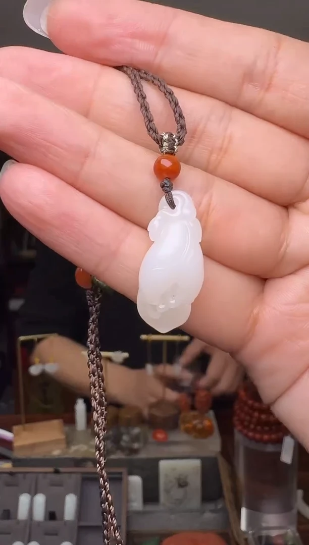 【闪购商品】和田玉挂件未镶嵌2296 玉兰花 多样性发其一