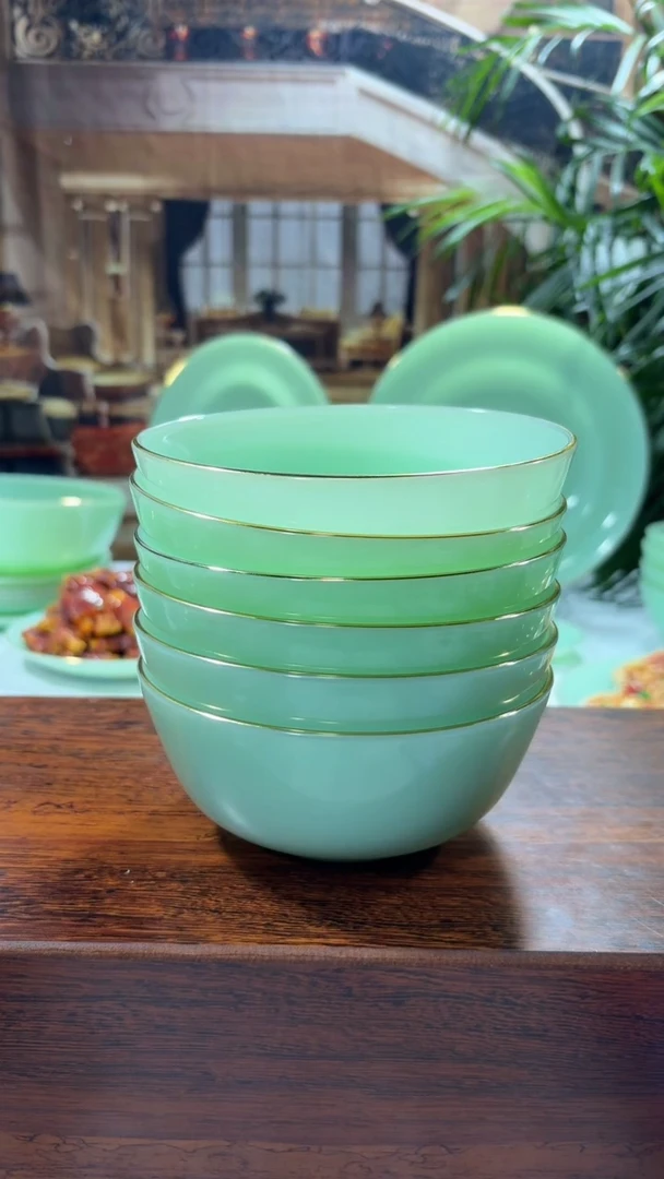 【闪购商品】....5.5英寸玉瓷碗6个口径13.8厘米