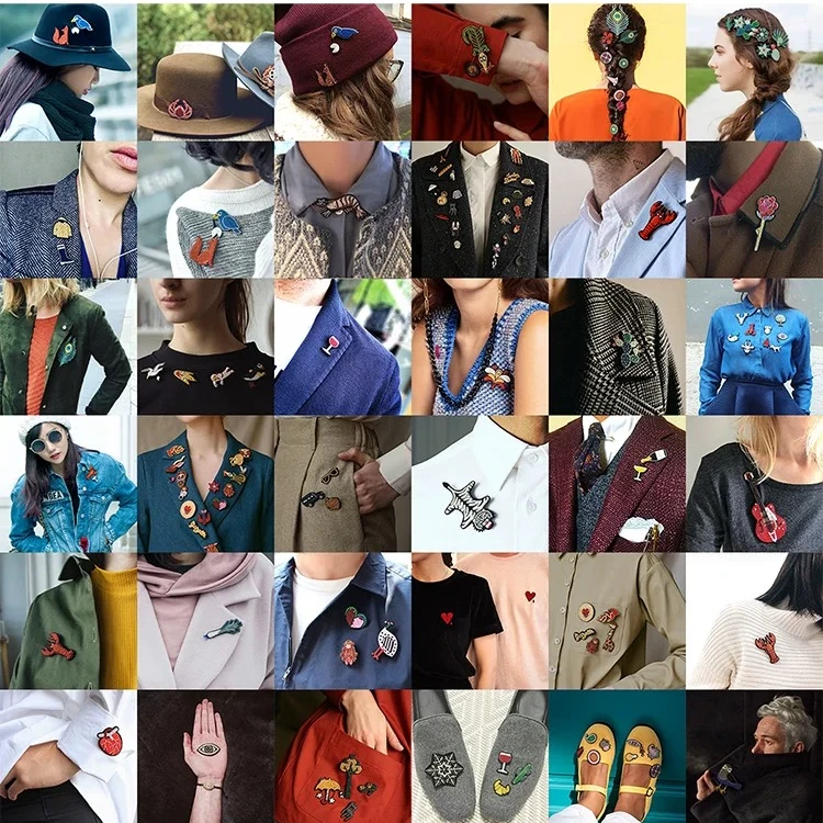 合金胸针 直播间对碰合金滴油卡通可爱百搭手工创意胸针时尚饰品