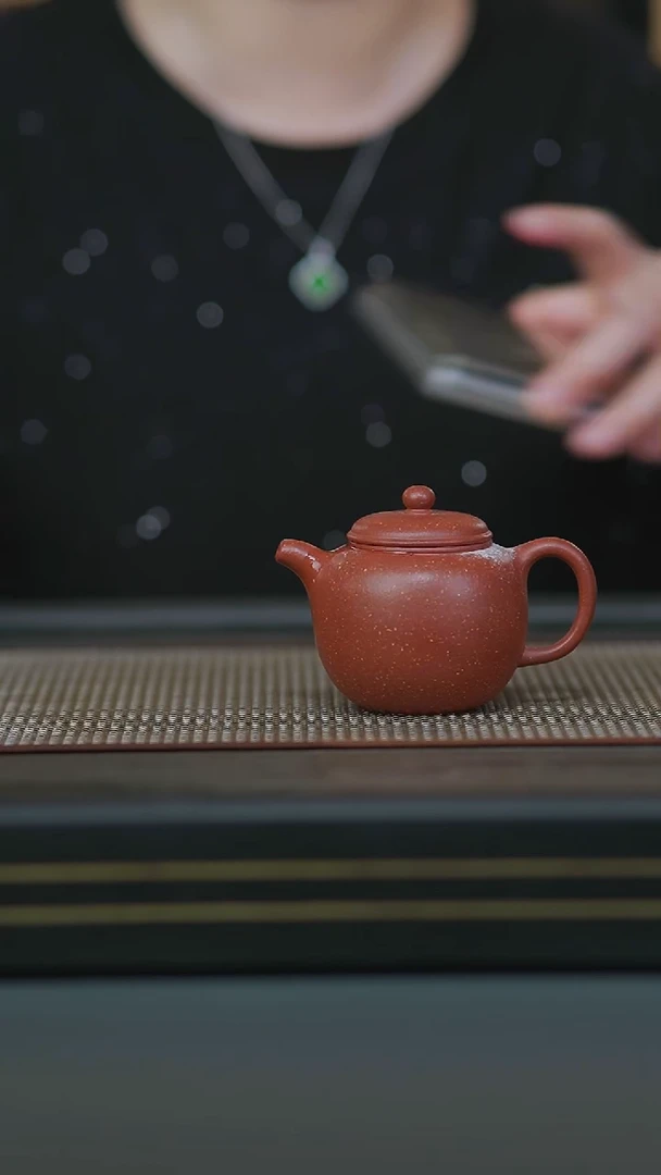 茶壶紫砂04-半手爱情壶红降坡小匏尊