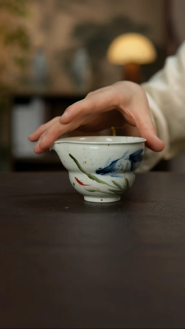 景德镇陶瓷杯碗柴烧多人