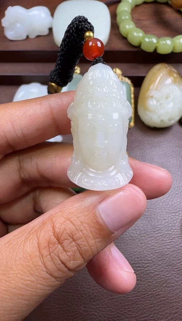 和田玉未镶嵌挂件和田玉新疆挂件