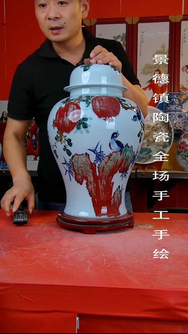 摆件景德镇陶瓷 全场手工手绘888