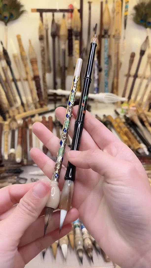 【清水试笔，拒绝蘸墨】墨琳笔庄毛笔2支