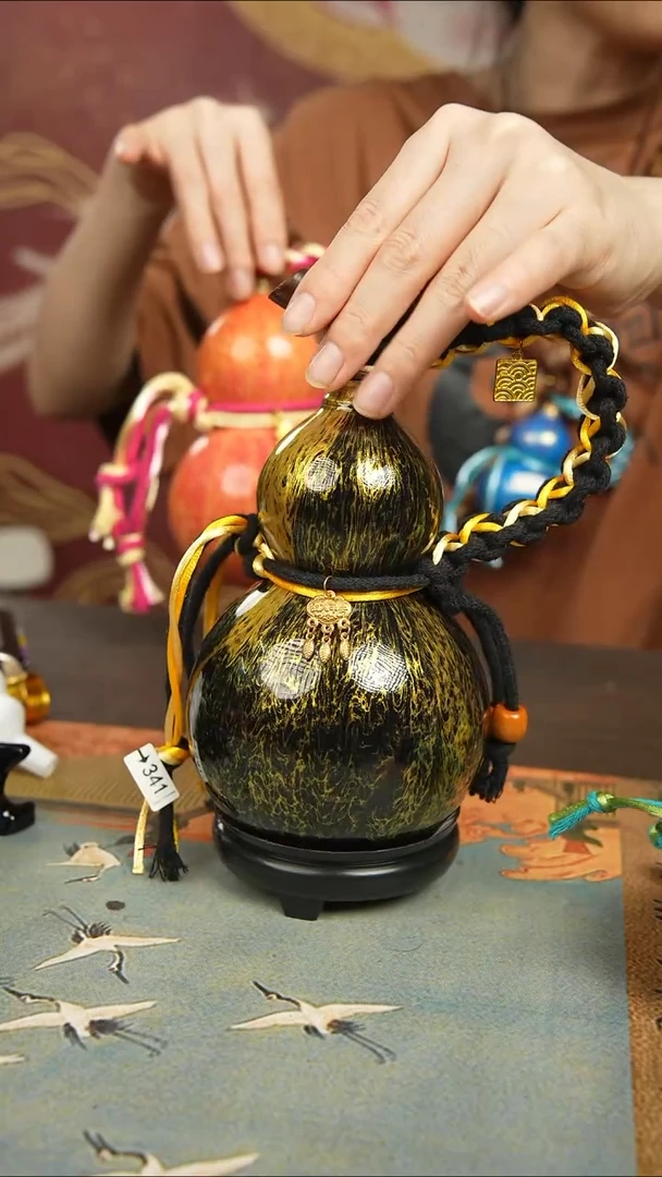 387号400ml左右非遗大漆酒葫芦