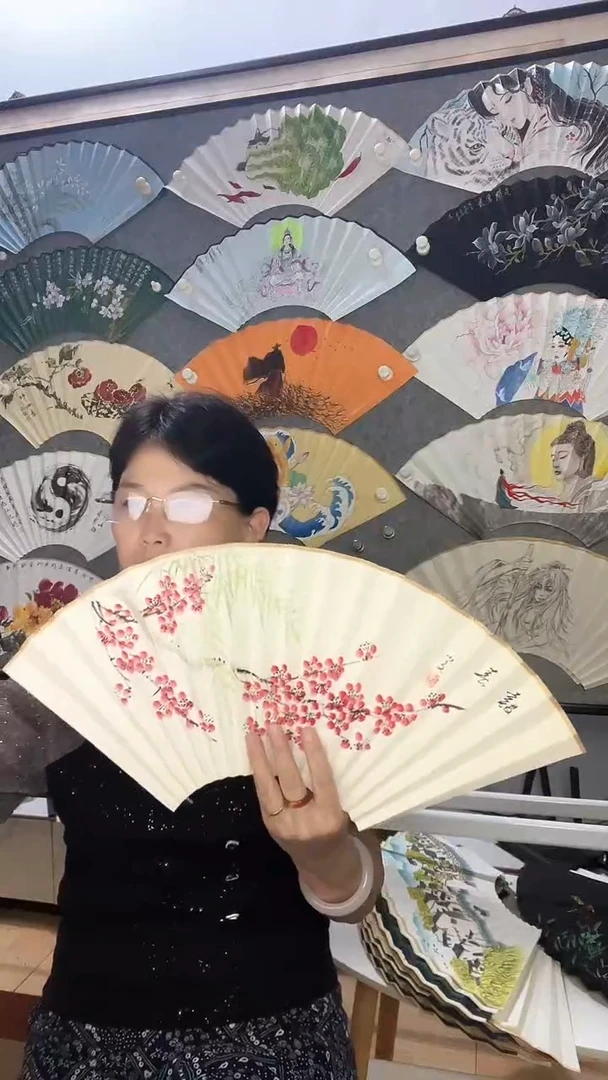 扇子九五寸十八方玉竹折扇