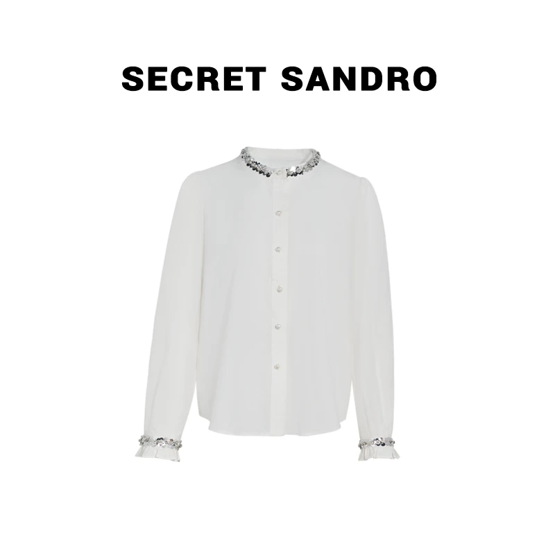 【亮片衬衫】【Secret Sandro】 鸥小柒  上衣 S25213033Q