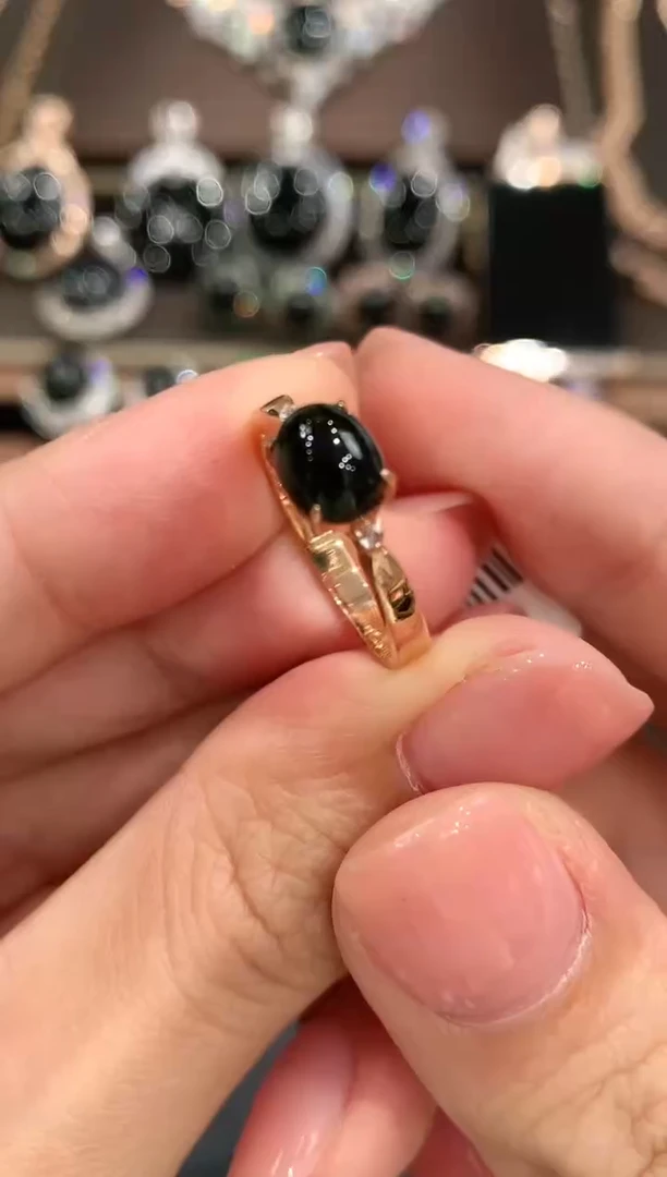 18K金镶嵌戒指翡翠q3多样性一件发货