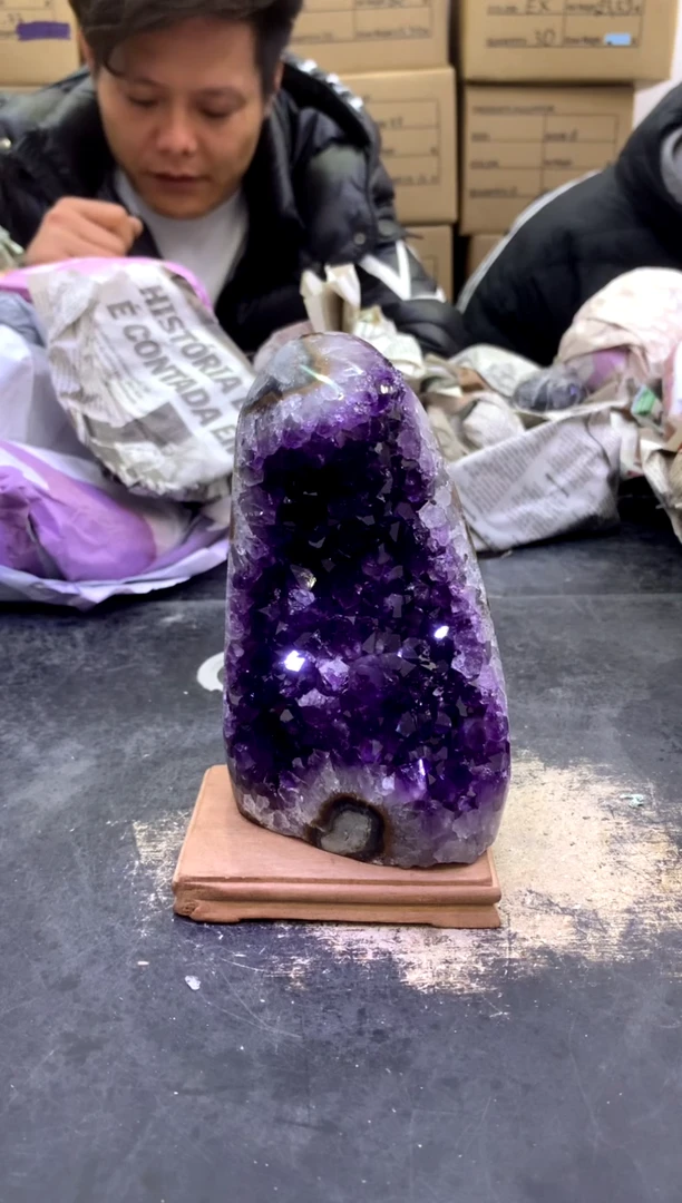 【闪购商品】水晶摆件未镶嵌天然紫水晶摆件379