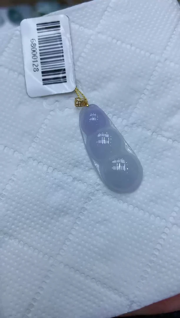 翡翠18K金镶嵌颈饰111111111