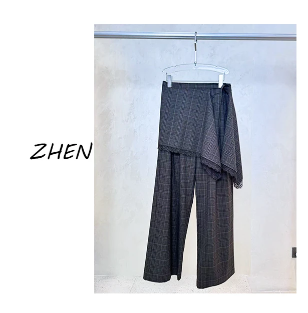 【ZHEN】25Y00301 2025新款裤子显瘦遮肉小众设计款