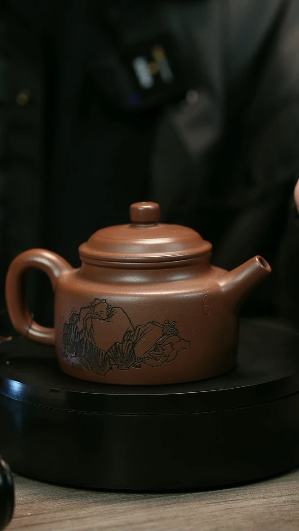 茶壶紫砂蛙*H1865赵信军刻字大德中