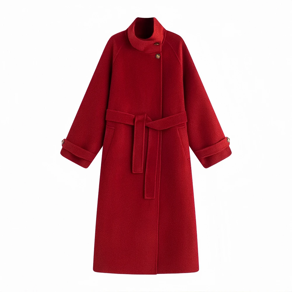 【小仙君专属】100羊毛黑色气质冬季时尚高档韩版百搭毛呢大衣