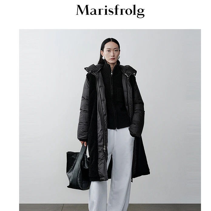 【粉丝专享】Marisfrolg/玛丝菲尔黑长羽绒服羽绒服外套